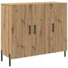 vidaXL Puse Artisānā ozols 90 x 34 x 80 cm Inženierijas koks