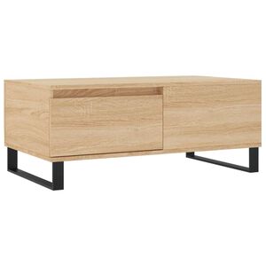 vidaXL kafijas galdiņ&scaron;, ozolkoka, 90x50x36,5 cm, inženierijas koks