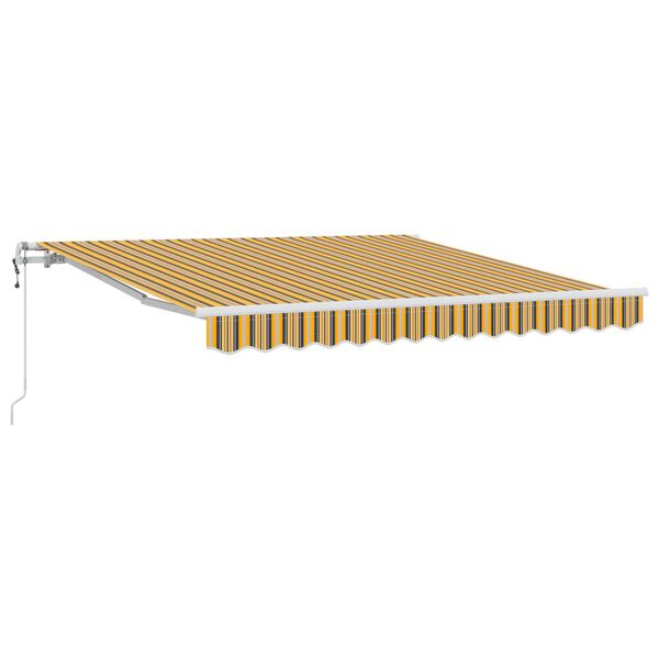 vidaXL Izvelkams jumtiņ&scaron; Daudzkrāsains 350 x 250 cm Audums un tērauds