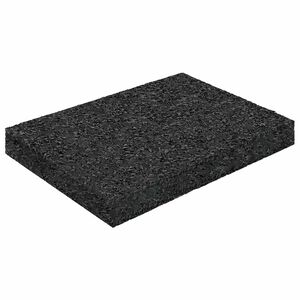 vidaXL Gumijas granulu terases paklājs Melns 6 x 9 x 1 cm Gumija