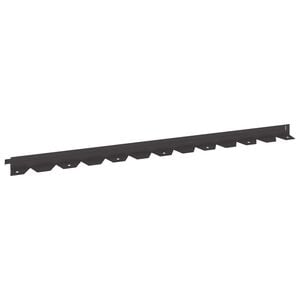 vidaXL Zāliena Apmale 10 gab. 102 x 4 x 4 cm Tērauds Melns