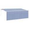 vidaXL Nolokāms markīze Zila 350 x 200 cm audums