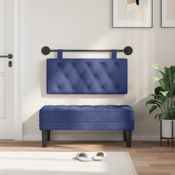 vidaXL Karājo&scaron;s galvgalis Policijas zila 90 x 55 x 7 cm Samts