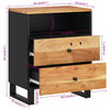 vidaXL naktsskapītis, 50x33x62 cm, akācijas koks, inženierijas koks