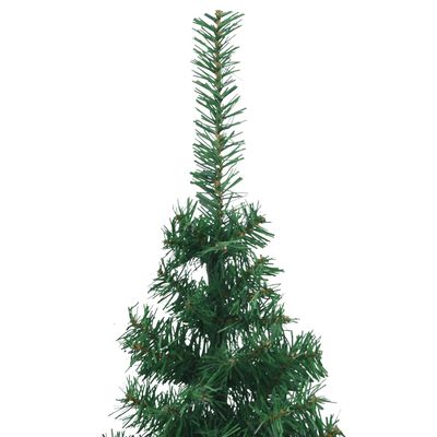 vidaXL mākslīgā Ziemassvētku egle, stūra, zaļa, 180 cm, PVC
