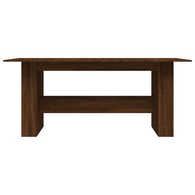 vidaXL virtuves galds, brūns, 180x90x76 cm, inženierijas koks