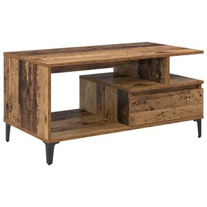 vidaXL Kafijas galdiņ&scaron; Vecs koks 90 x 49 x 45 cm Inženierijas koks
