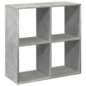 vidaXL telpas sadalītājs, grāmatu plaukts, pelēks, 69,5x29x69,5 cm