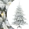 vidaXL Mākslīgā Saliekamā Ziemassvētku Egle su 150 LED Balts 150 cm