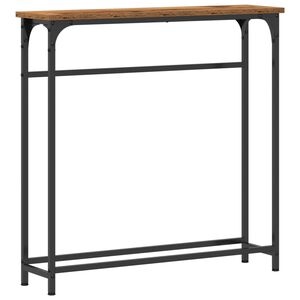 vidaXL Konsoles galds Vecs koks 75 x 19,5 x 75 cm Inženierijas koks