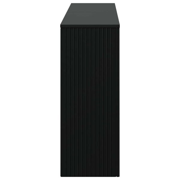 vidaXL Konsoles galds Melns 155 x 29 x 74 cm Inženierijas koks