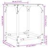 vidaXL kafijas galdiņi ar melnu stikla virsmu, 2 gab., 30x30x40 cm