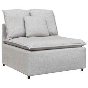 vidaXL modulārs dīvāna centrālais modulis ar spilveniem, mākoņpelēks, 100 cm