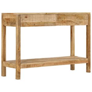 vidaXL konsoles galdiņ&scaron; ar 2 atvilktnēm, 110x35x75 cm, mango masīvkoks