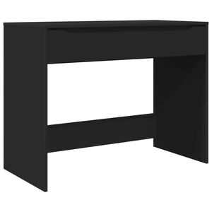 vidaXL Galds ar atvilktni Melns 100 x 50 x 78 cm Inženierijas koks
