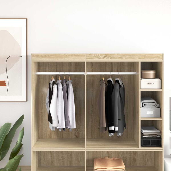 vidaXL Skapja stieple 2 pcs Sudraba 764 x 15 x 29 mm