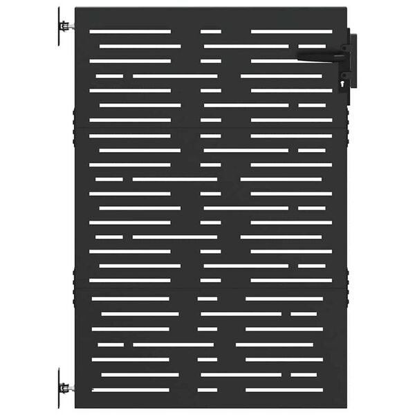 vidaXL dārza vārti, 85x150 cm, kortēna tērauds, kvadrātveida dizains