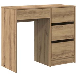 vidaXL Galds Artisānā ozols Inženierijas koks 90 x 37.5 x 75 cm