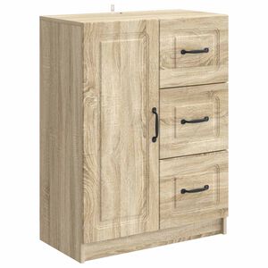 vidaXL Puse Sonomas ozols 66 x 34,5 x 87 cm Inženierijas koks