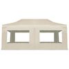 vidaXL saliekama nojume ar sānu sienām, 6x3 m, alumīnijs, krēmkrāsā