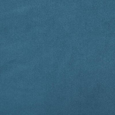 vidaXL kājsoliņš, zils, 77x55x31 cm, samts