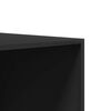 vidaXL skapis ar atvilktnēm, melns, 50x50x200 cm, skaidu plāksne