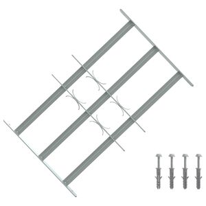 vidaXL Apsardzes restes logiem ar 3 &scaron;ķērsstieņiem 3 gab. 430-740 mm