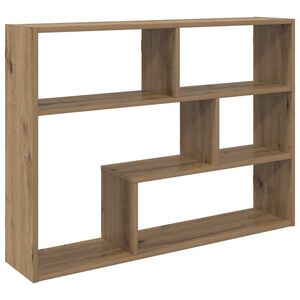 vidaXL Sienas plaukts Pie sienas Artisan Ozols 95 x 20 x 69,5 cm