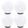 vidaXL LED lampas, 4 gab., sfēriskas, 25 cm, PMMA