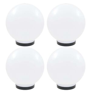 vidaXL LED lampas, 4 gab., sfēriskas, 25 cm, PMMA