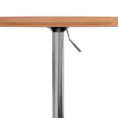vidaXL bāra galds, Ø50x90,5 cm, dižskābarža masīvkoks