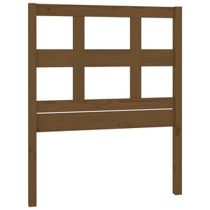 vidaXL gultas galvgalis, medus brūns, 80,5x4x100 cm, priedes masīvkoks