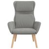 vidaXL atpūtas krēsls, gai&scaron;i pelēks samts