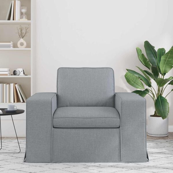 vidaXL Dīvāns 60cm Gai&scaron;i pelēks Metāls