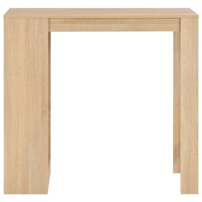 vidaXL bāra galds ar plauktu, ozolkoka krāsā, 110x50x103 cm