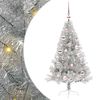 vidaXL Mākslīgais LED Ziemassvētku eglīte Sudraba 120 cm PET