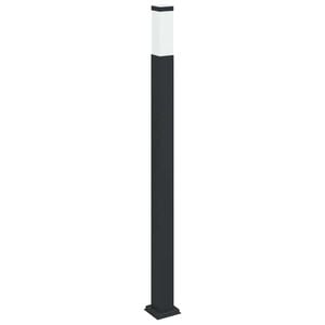 vidaXL stabveida gaismeklis, 110 cm, melns, IP44