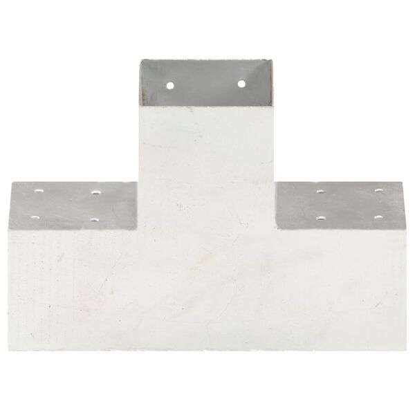 vidaXL stabu savienotājs, X forma, cinkots metāls, 101x101 mm