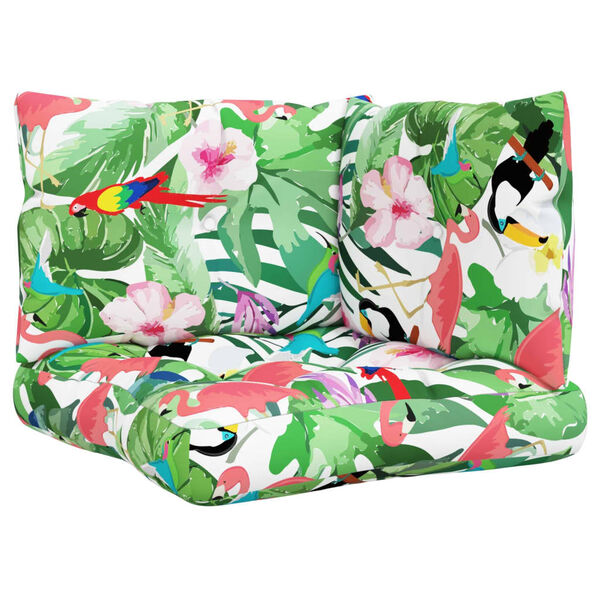 vidaXL pale&scaron;u dīvānu matrači, 3 gab., krāsains audums