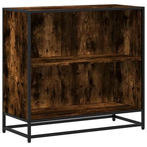 vidaXL grāmatu plaukts, koka krāsa, 80,5x35x76 cm, inženierijas koks