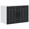 vidaXL Sienas skapis LUCCA Melns 60 x 31 x 40 cm Inženierijas koks