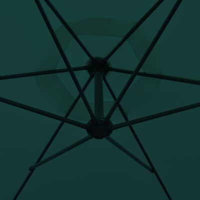 vidaXL konsoles lietussargs, 3 m, zaļš