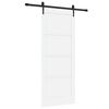 vidaXL Slīdo&scaron;ās durvis ORKDAL Balts 83 x 202 cm Priedes masīvkoks