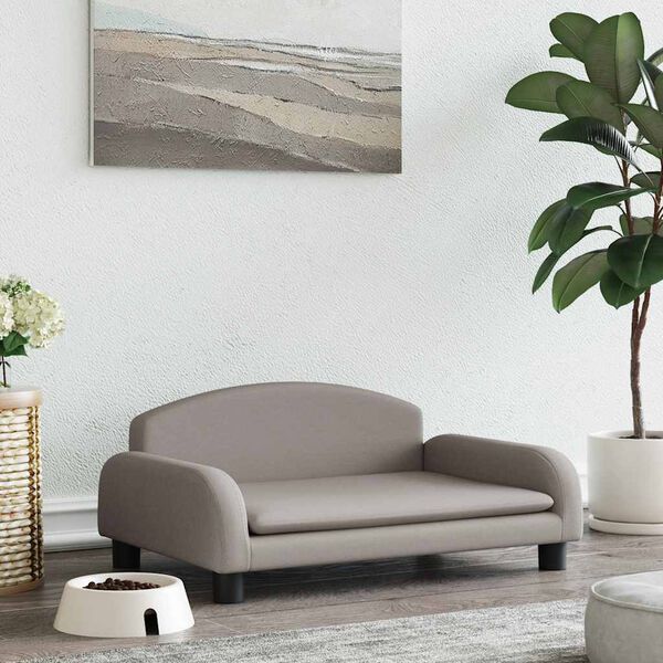 vidaXL gulta suņiem, pelēkbrūna, 70x45x30 cm, audums