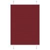 vidaXL krokotas žalūzijas, bordo sarkanas, 100x100 cm, audums, platums 99,4 cm, poliesters