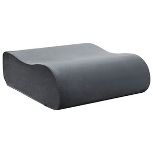 vidaXL Sēdvietas spilvens Vienkrāsains Pelēka 40 x 40 x 13 cm PU putas