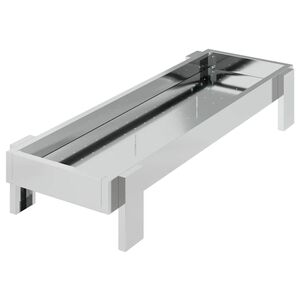 vidaXL Vistas baro&scaron;anas grozs Sudraba 80 x 28 x 13.5 cm