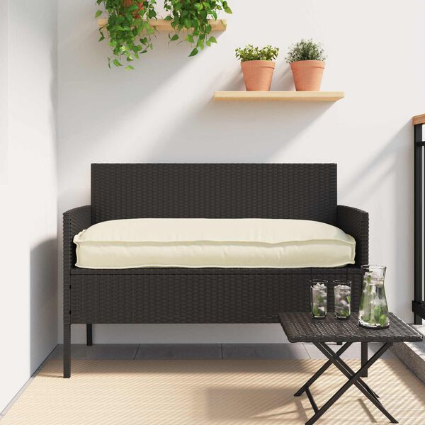 vidaXL Kastīšu spilvenu komplekts 2 pcs Krēmkrāsa 150 x 40 x 8 cm