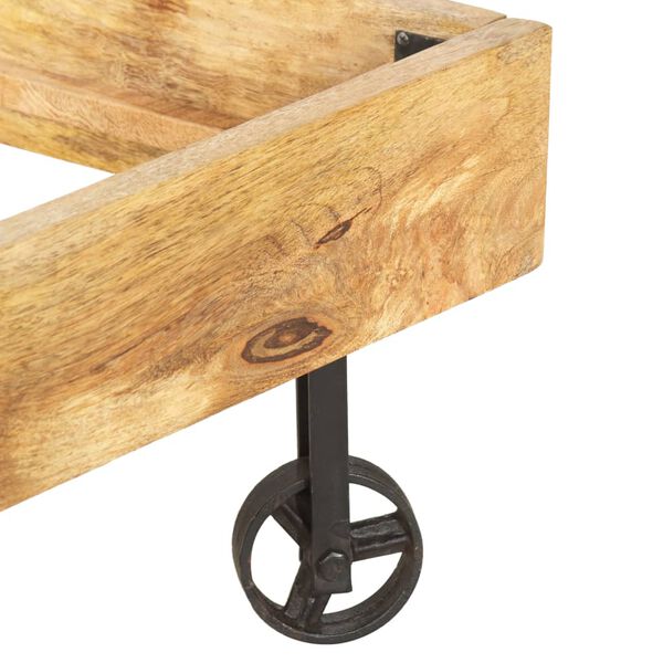 vidaXL gultas rāmis, mango masīvkoks, 180x200 cm