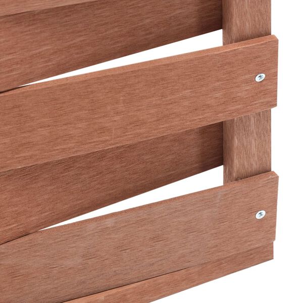 vidaXL žoga panelis, 170x180 cm, brūns WPC